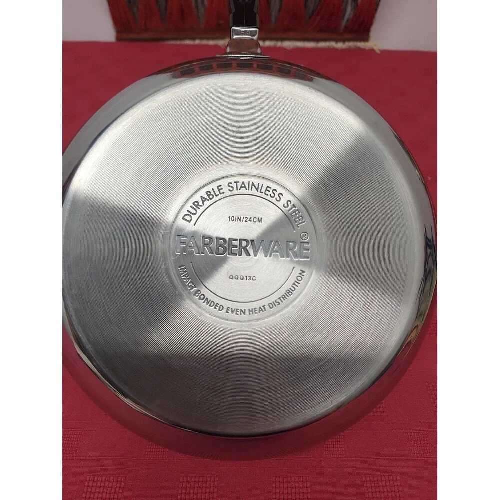 Farberware Classic Serial 10 Inch Frying Pan/Skillet Stainless Steel New No Box
